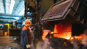 Praca w hucie stali